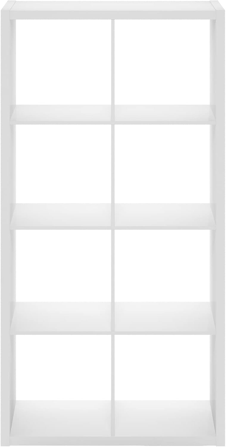 8-Cube Open Bookcase – Reversible Storage & Display Shelf for Living Room, Bedroom & Office