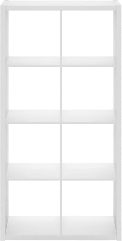 8-Cube Open Bookcase – Reversible Storage & Display Shelf for Living Room, Bedroom & Office