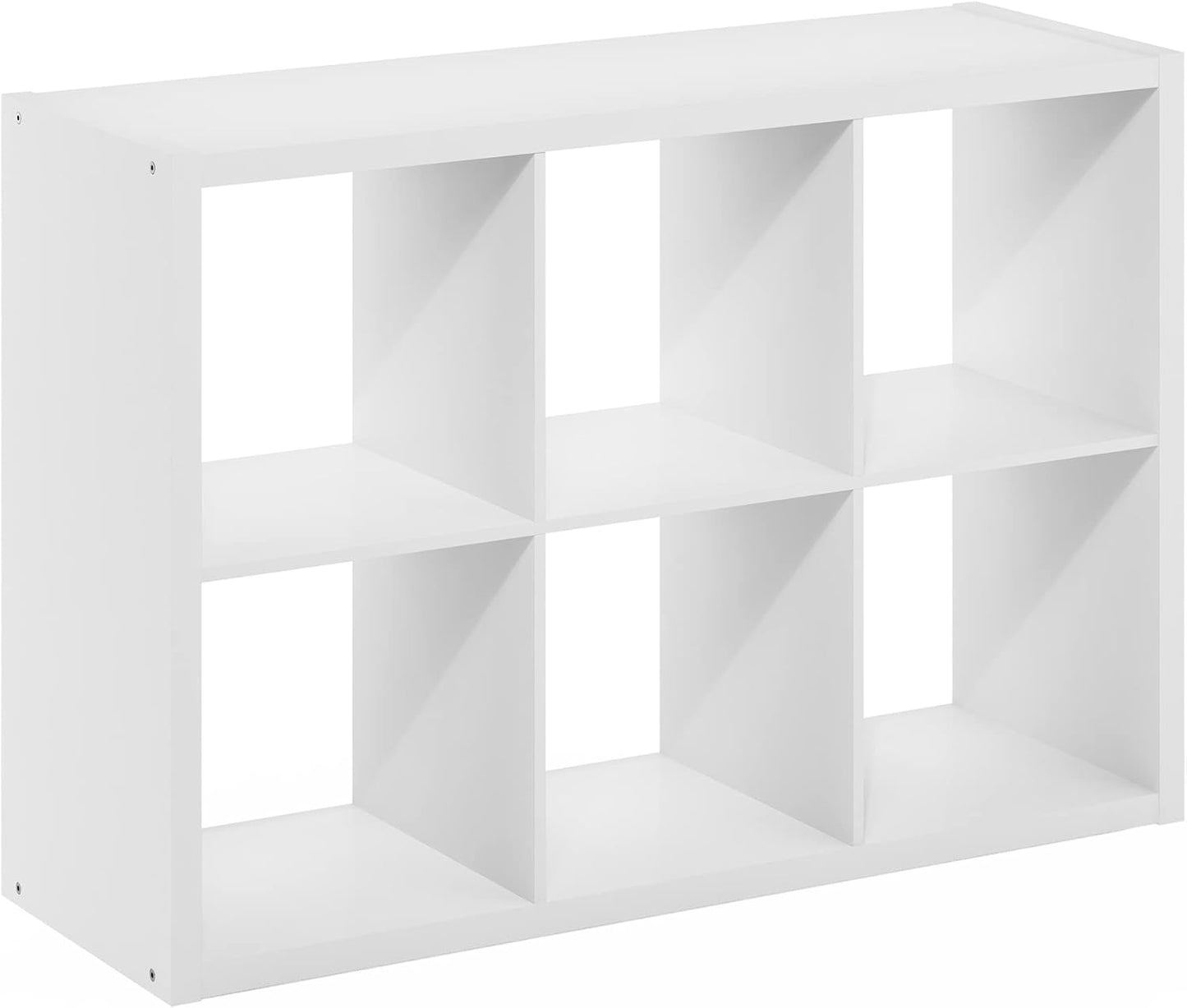 6-Cube Open Bookcase – Reversible Storage & Display Shelf for Living Room, Bedroom & Home Office