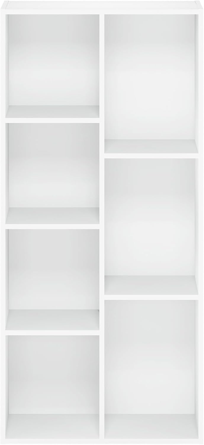 7-Cube Open Bookcase – Modern Storage & Display Shelf Organizer for Living Room, Bedroom & Office