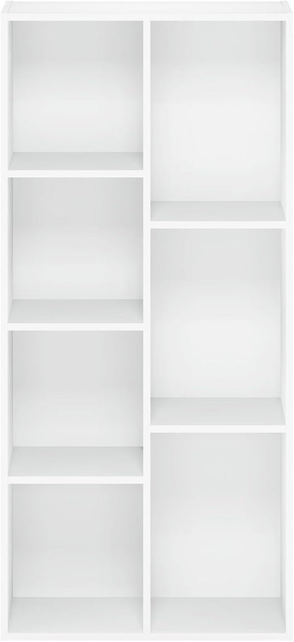 7-Cube Open Bookcase – Modern Storage & Display Shelf Organizer for Living Room, Bedroom & Office