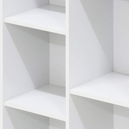 7-Cube Open Bookcase – Modern Storage & Display Shelf Organizer for Living Room, Bedroom & Office