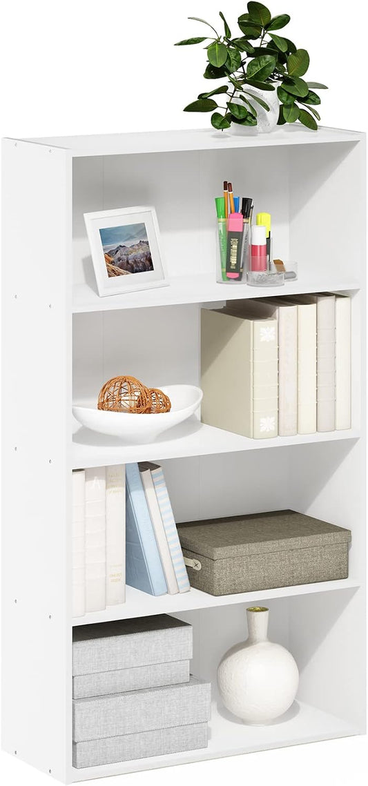 4-Tier Open Bookcase – Space-Saving Storage & Display Shelf for Living Room, Bedroom & Office