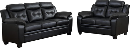 2-Piece Casual Living Room Set – Cozy Upholstered Sofa & Loveseat for a Stylish Home