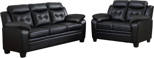 2-Piece Casual Living Room Set – Cozy Upholstered Sofa & Loveseat for a Stylish Home