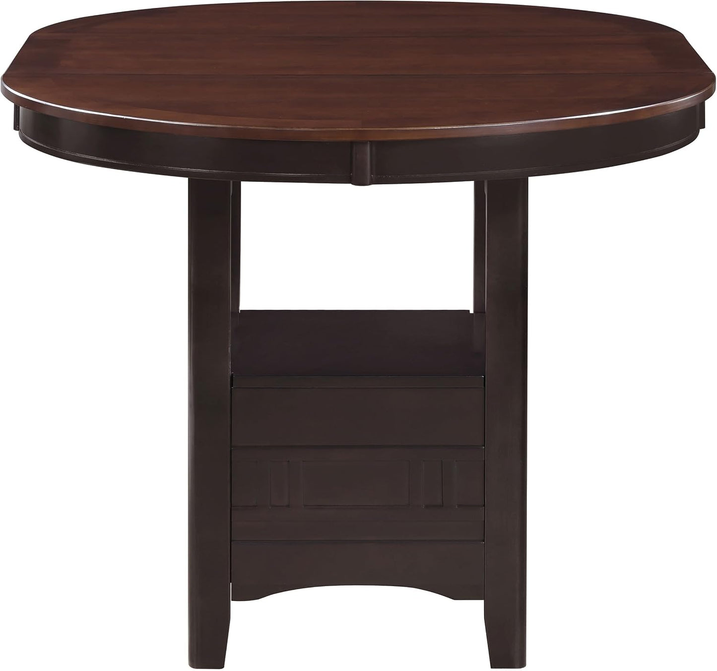 5-Piece Dining Set – Espresso Wood Table with 4 Upholstered Chairs for Kitchen & Dining Room