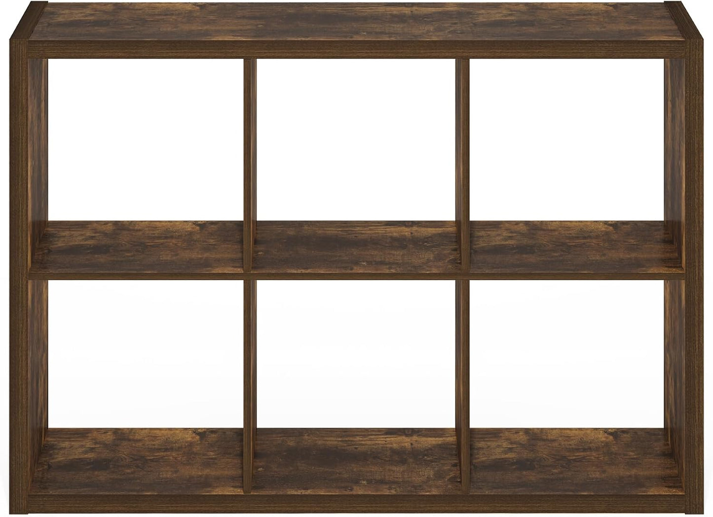 6-Cube Open Bookcase – Versatile Storage & Display Shelf for Living Room, Bedroom & Office