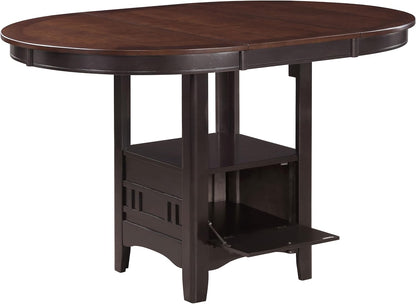 5-Piece Dining Set – Espresso Wood Table with 4 Upholstered Chairs for Kitchen & Dining Room