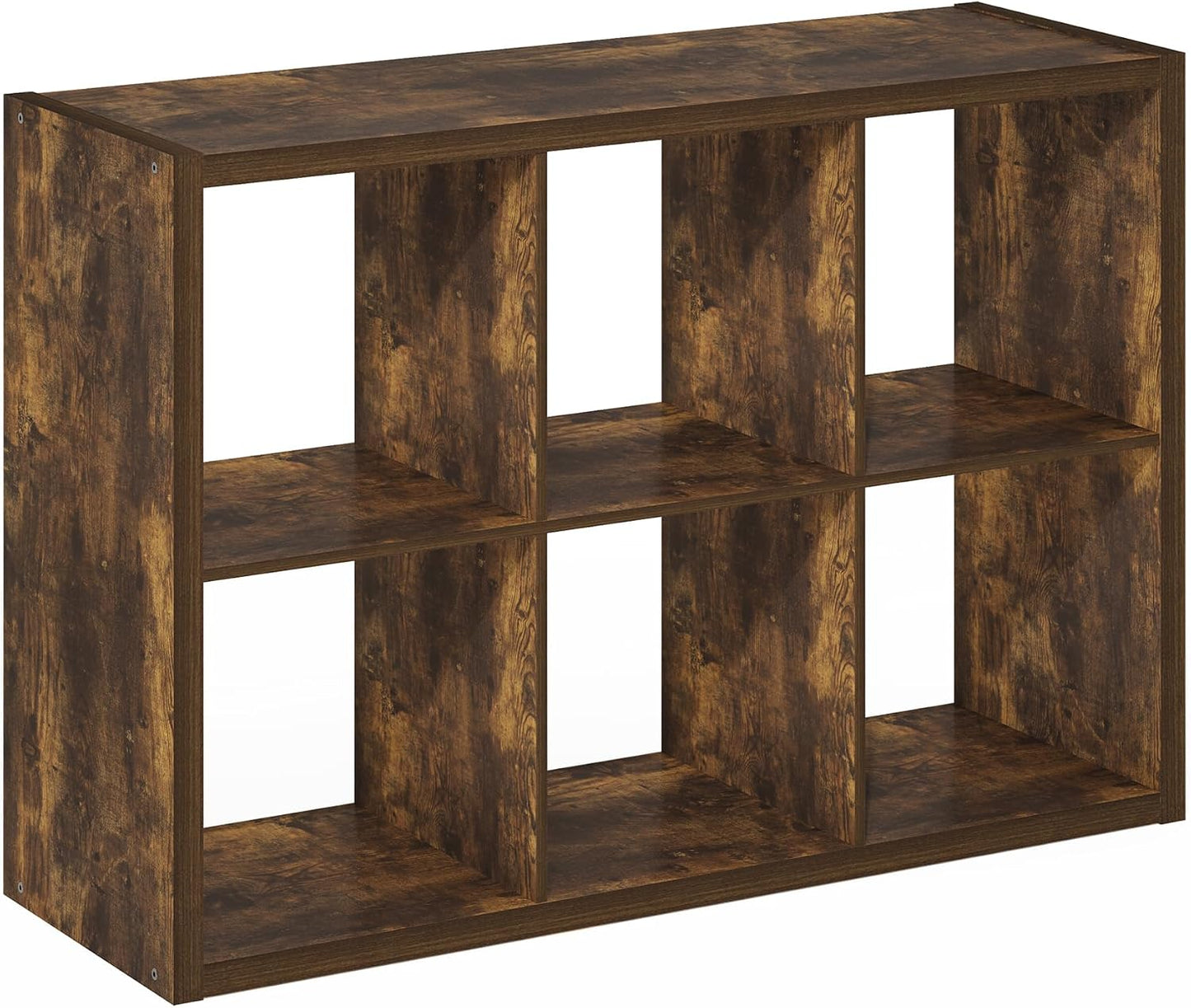 6-Cube Open Bookcase – Versatile Storage & Display Shelf for Living Room, Bedroom & Office