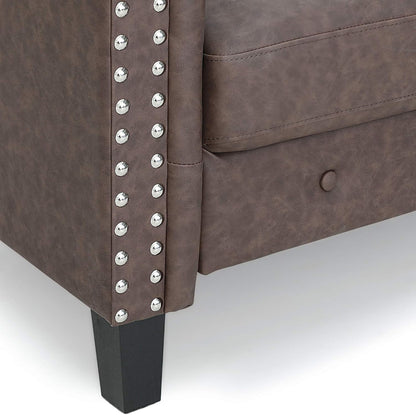 Vintage Tufted 3-Seater Sofa – Elegant Upholstered Couch with Classic Button Details